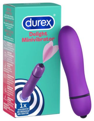 Immagine di VIBRATORE DELIGHT DUREX 9,4cm 1pz - FUNZIONA CON AAA