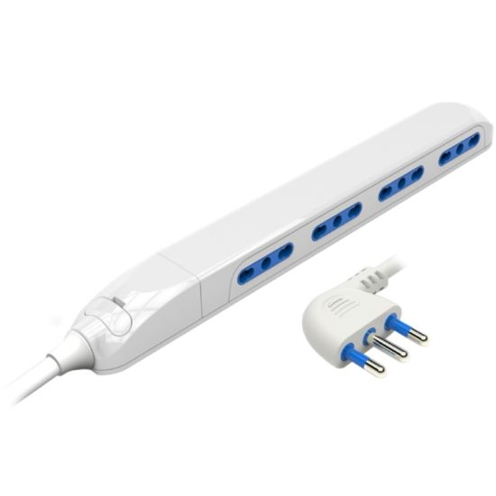 Picture of MULTIPRESA CIABATTA 4 POSTI SLIM SCHUKO SPINA 16A -  NOVALINE