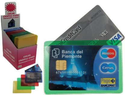 Immagine di PORTA CARDS MORBIDO 80pz 2T COLOR CRISTAL ALPLAST