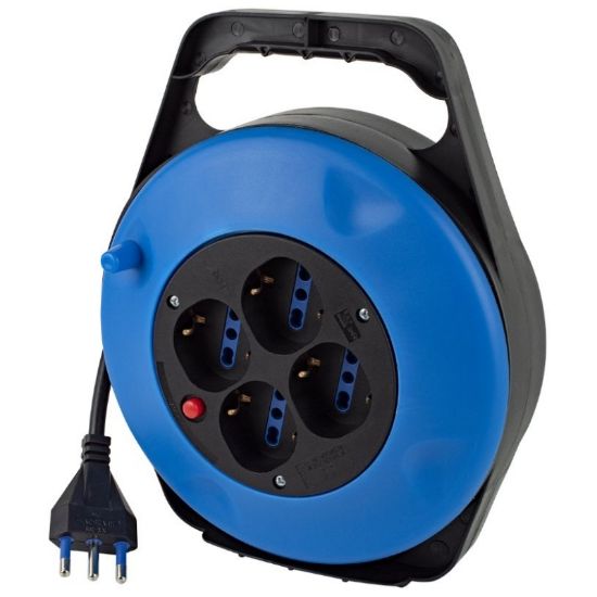 Picture of AVVOLGICAVO 5mt SPINA 16A + 4 PRESA trivalenti -  NOVALINE