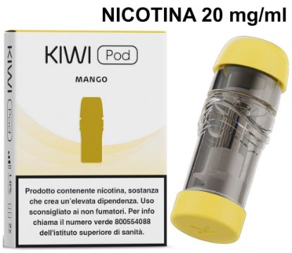 Immagine di KIWI 2/1 E-LIQUID POD 2pz MANGO 1,8ml 20mg/ml - PLN011124