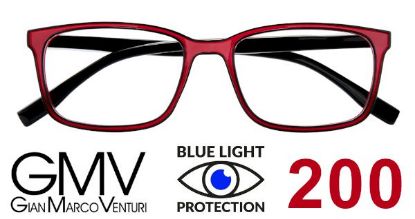 Immagine di OCCHIALI GRAD. GMV BLUE BLOCK (da 2.00) 1pz ROSSO