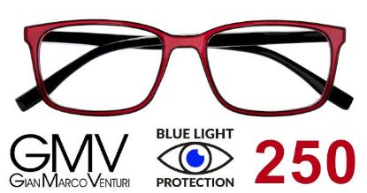 Immagine di OCCHIALI GRAD. GMV BLUE BLOCK (da 2.50) 1pz ROSSO