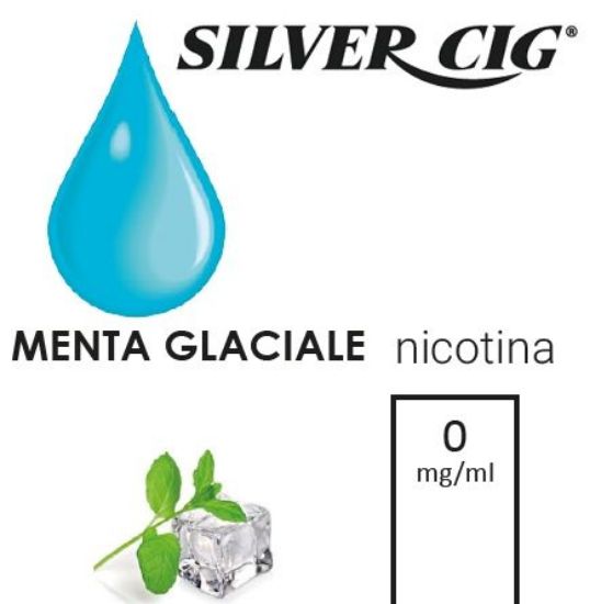 Immagine di A SILVER CIG E-LIQUID MENTA GLACIALE 10ml 0mg/ml - PL0009649