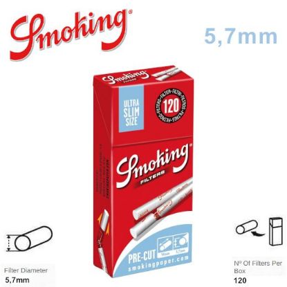 Immagine di FILTRI SMOKING ULTRA SLIM 5,7mm 20x120pz BASTONCINO (Acc. 8,64)-C00016007