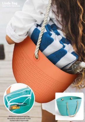 Immagine di BORSA MARE LINDA TURCHESE MANICO in CORDA