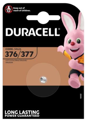 Immagine di PASTIGLIE DURACELL 377/376 1.5v 1x 1pz OSSIDO DI ARGENTO