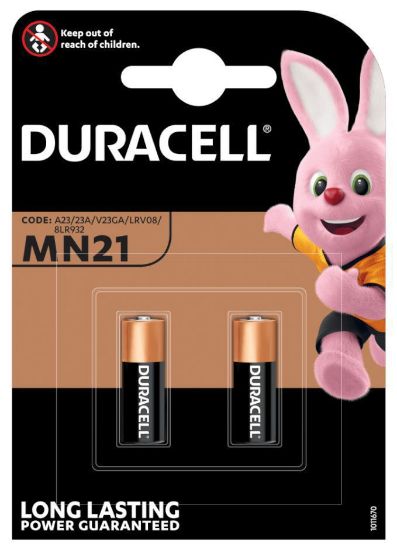 Immagine di BATTERIE DURACELL MN21 12v 2x 1pz - apri cancello/macchina