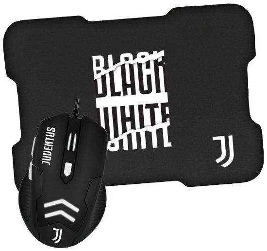 Immagine di MOUSE USB + MOUSEPAD TAPPETINO 1pz JUVENTUS - TECHMADE