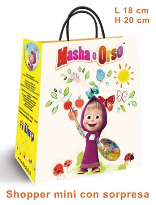 Immagine di BUSTA SORPRESA 1x6 buste MASHA E ORSO MINI SHOPPER (V.5,90)