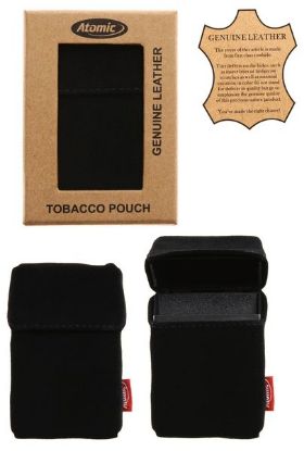 Picture of PORTAPACCHETTO SIGARETTE VERA PELLE 1pz NERO