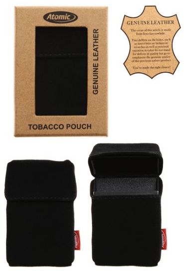 Picture of PORTAPACCHETTO SIGARETTE VERA PELLE 1pz NERO