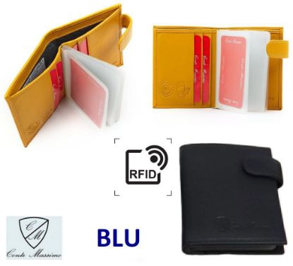 Immagine di PORTAFOGLIO CONTE MASSIMO CM2132 BLU 1pz - VERA PELLE
