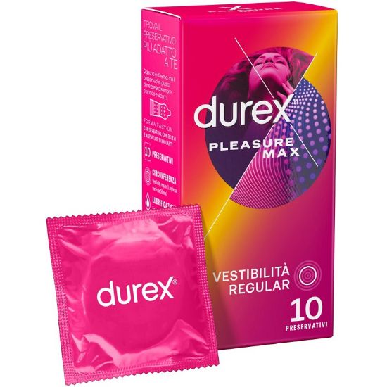 Picture of PRESERVATIVI DUREX PLEASURE MAX 10pz - FORMATO FARMACIA