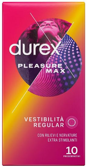 Immagine di PRESERVATIVI DUREX PLEASURE MAX 10pz - FORMATO FARMACIA