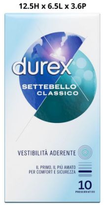 Picture of PRESERVATIVI DUREX SETTEBELLO CLASSIC 10pz - FORMATO FARMACIA