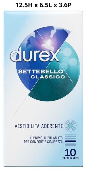 Immagine di PRESERVATIVI DUREX SETTEBELLO CLASSIC 10pz - FORMATO FARMACIA