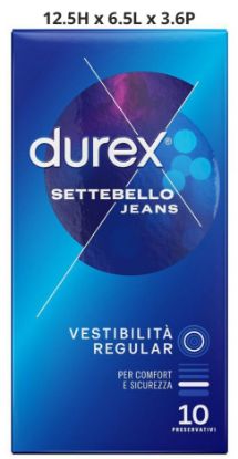 Picture of PRESERVATIVI DUREX SETTEBELLO JEANS 10pz - FORMATO FARMACIA