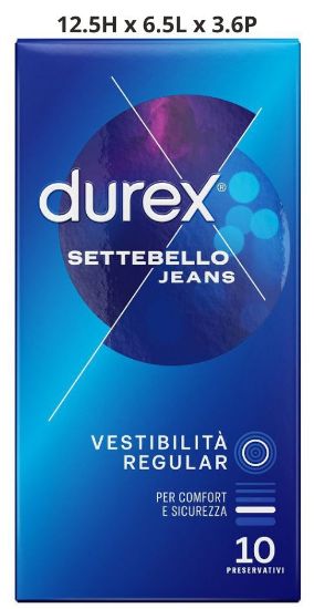 Picture of PRESERVATIVI DUREX SETTEBELLO JEANS 10pz - FORMATO FARMACIA
