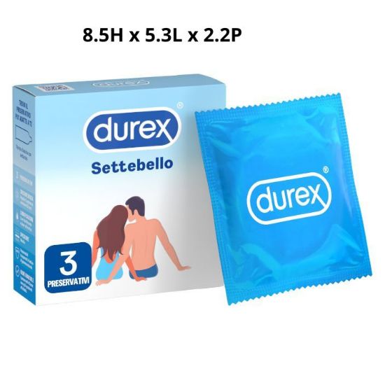 Picture of PRESERVATIVI DUREX SETTEBELLO NORMALE 1x3pz PER DISTRIBUTORE