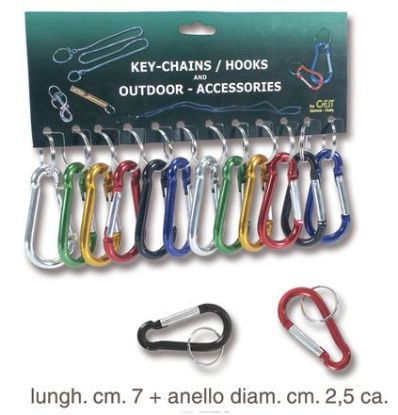 Immagine di PORTACHIAVI GEIT GANCI Mis.7 SNAP- HOOK S. 12pz