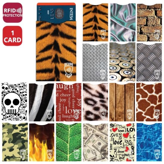 Picture of PORTA CARDS ALPLAST SINGOLO 0,12 MM 36pz - SCUDOCARD LIGHT PER CARTE CONTACTLESS ANTILETTURA