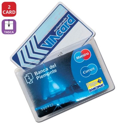 Picture of PORTA CARDS MORBIDO 50pz 2T TRASPARENTE  ALPLAST