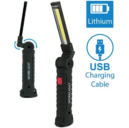 Picture of TORCIA LED RICARICABILE H.272xL.45mm 1pz BATTERIA LITIO - NOVALINE