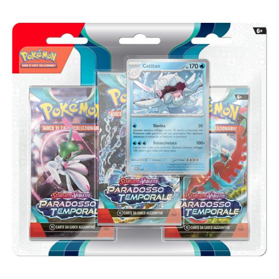 Immagine di CARTE DA GIOCO POKEMON BUSTINA 3 PACK BLISTER SCARLATTO E VIOLETTO 04 (V.18,90)