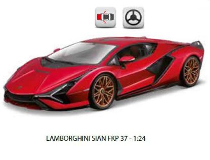 Immagine di GIOCHI AUTO 1:24 LAMBORGHINI SIAN FKP37 1pz BBURAGO