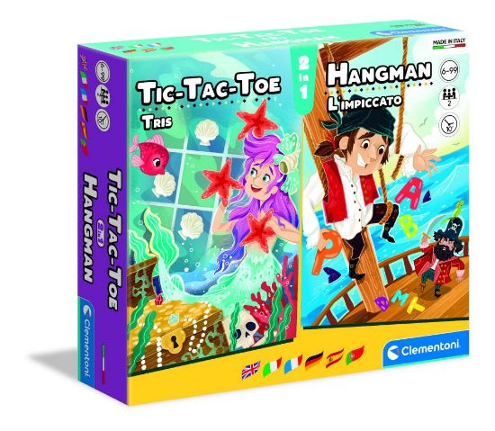 Immagine di GIOCHI TRIS + L'IMPICCATO 1pz CLEMENTONI