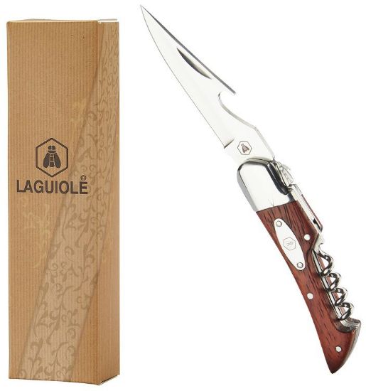 Immagine di LAGUIOLE COLTELLI COLTELLO CHIUDIBILE CON CAVATAPPI ROSEWOOD 1pz