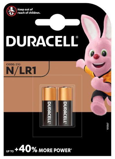 Immagine di BATTERIE DURACELL N/LR1 1.5v 2x 1pz - apri cancello/macchina MN9100