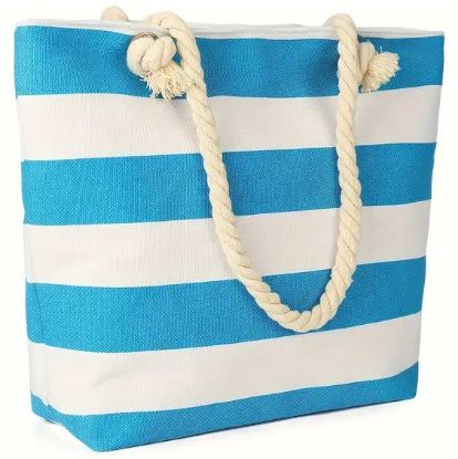 Immagine di BORSA MARE 1pz MANICO IN CORDA 60x40cm NOMI