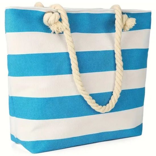Immagine di BORSA MARE 1pz MANICO IN CORDA 60x40cm NOMI