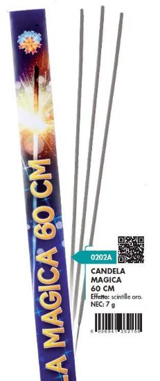 Immagine di CANDELINE MAGICHE 60cm 4pcs x25pz BORGONOVO