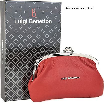 Immagine di PORTAFOGLIO PORTAMONETE 3091 ROSSO 1pz VERA PELLE BENETTON