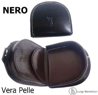 Immagine di PORTAMONETE TACCO IN PELLE 1pz NERO