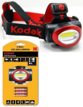 Picture of TORCIA KODAK LED 1pz FRONTALINO 300 lumens  BLISTER + 3AAA ZINCO