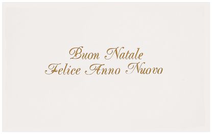 Immagine di BIGLIETTI NATALE BRISTOL 90x140 BIANCO 50pz SCRITTA ORO NATALE + BUSTA