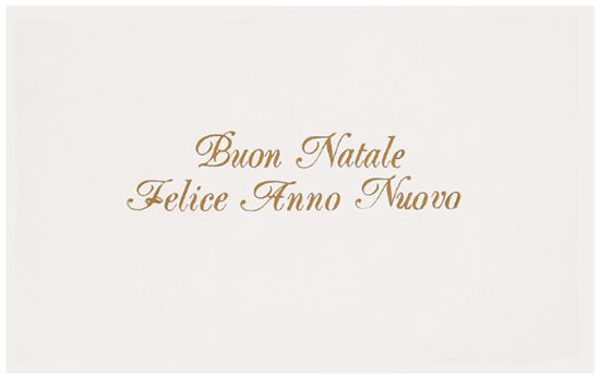 Immagine di BIGLIETTI NATALE BRISTOL 90x140 BIANCO 50pz SCRITTA ORO NATALE + BUSTA