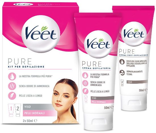 Immagine di DEPILAZIONE VEET PURE CREMA VISO 50+50