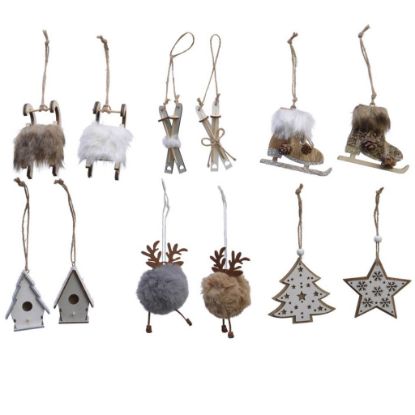 Immagine di DECORO FIGURE XMAS ASSORTITE H9,5cm