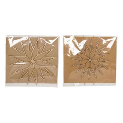 Immagine di DECORO STELLA 2pz LEGNO