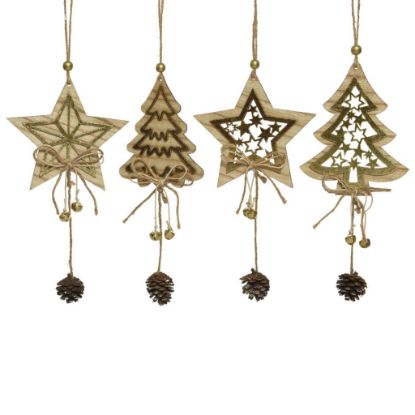 Immagine di DECORO FIGURE XMAS H22cm ASSORT.