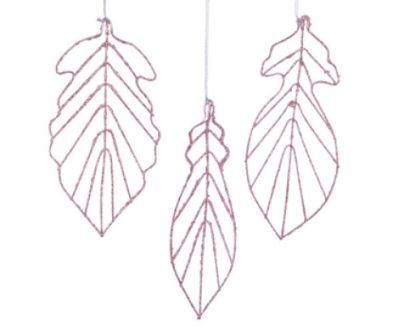 Immagine di DECORO H17/18cm GLITTER ROSA/GRIGIO