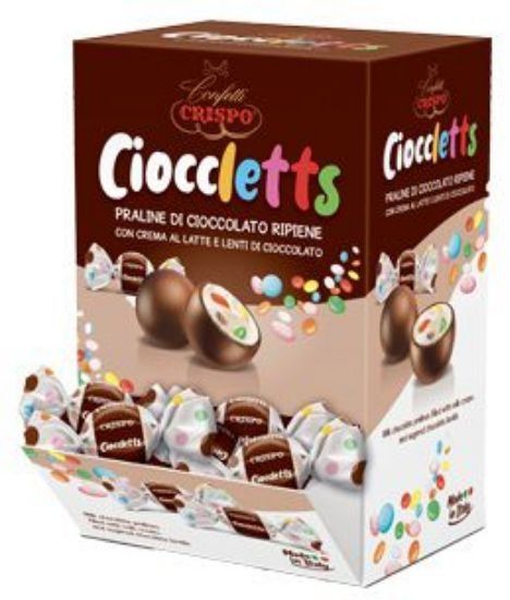 Immagine di CRISPO PRALINE 74pz 1kg CIOCCLETTS - EXPO DA BANCO