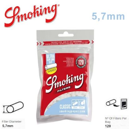 Immagine di FILTRI SMOKING ULTRA SLIM 5,7mm XL LUNGO 30x120pz (Acc. 12,96)-C00015007