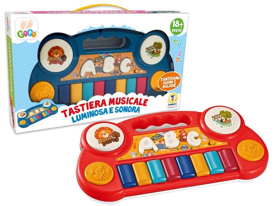 Immagine di GIOCHI GOGO- TASTIERA MUSICALE LUMINOSA E SONORA 2 COL