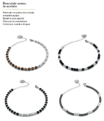 Immagine di BRACCIALE UOMO NAVIGARE 2pz in acciao + SCATOLA REGALO (promo senza shopper)